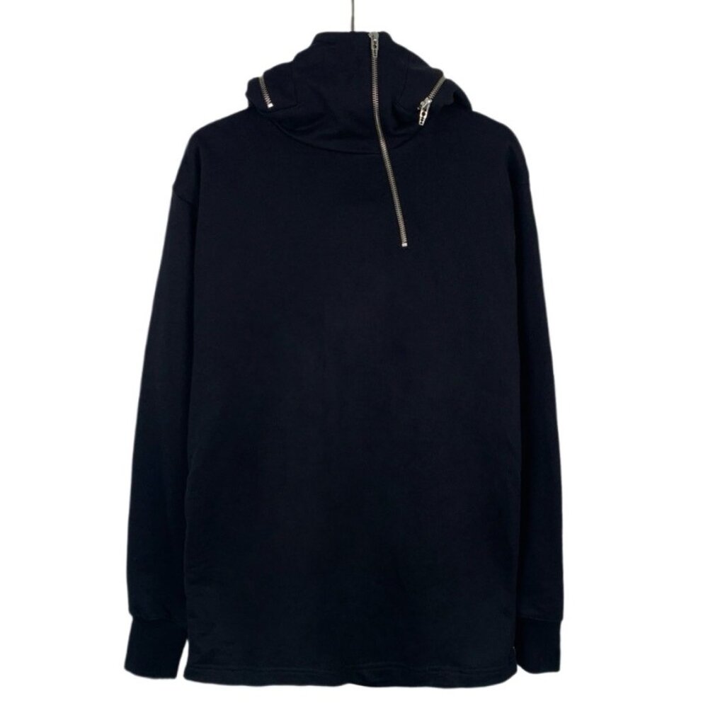 Alexander McQueen Black Cotton Long Sleeve Hoodie